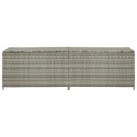 vidaXL Gartenbox Poly Rattan 200x50x60 cm Grau