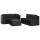 vidaXL 5-tlg. Garten-Lounge-Set mit Auflagen Poly Rattan Schwarz