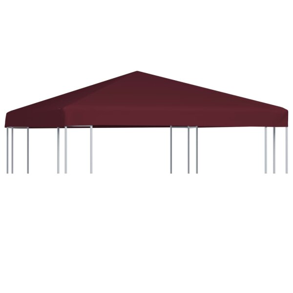 vidaXL Pavillondach 310 g / m² 3x3 m Weinrot