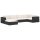 vidaXL Modular-Sofa-Eckteil 1 Stk. + Auflagen Poly Rattan Schwarz