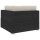 vidaXL Modular-Sofa-Eckteil 1 Stk. + Auflagen Poly Rattan Schwarz