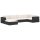 vidaXL Modular-Sofa-Eckteil 1 Stk. + Auflagen Poly Rattan Grau