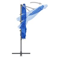 vidaXL Ampelschirm mit Stahlmast Azurblau 250x250 cm