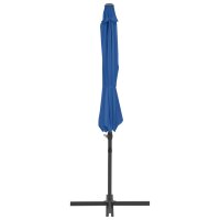 vidaXL Ampelschirm mit Stahlmast Azurblau 300 cm