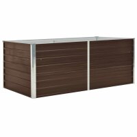 vidaXL Hochbeet 160 x 80 x 45 cm Verzinkter Stahl Braun