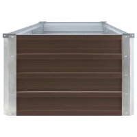 vidaXL Garten-Hochbeet Verzinkter Stahl 320&times;40&times;45 cm Braun