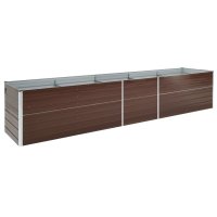 vidaXL Garten-Hochbeet Verzinkter Stahl...
