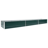 vidaXL Garten-Hochbeet Verzinkter Stahl 480x80x45 cm...