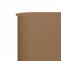 vidaXL 9-teiliges Windschutzgewebe 1200 x 80 cm Taupe