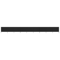 vidaXL 9-teiliges Windschutzgewebe 1200 x 120 cm Schwarz