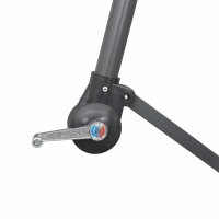 vidaXL Ampelschirm Weiß 3 m Aluminium-Mast