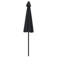 vidaXL Sonnenschirm mit Aluminium-Mast 270 cm Schwarz