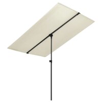 vidaXL Sonnenschirm mit Aluminium-Mast 180 x 110 cm Sandwei&szlig;