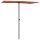 vidaXL Sonnenschirm mit Aluminium-Mast 180 x 110 cm Terracotta-Rot