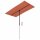 vidaXL Sonnenschirm mit Aluminium-Mast 180 x 110 cm Terracotta-Rot