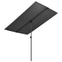 vidaXL Sonnenschirm mit Aluminium-Mast 2x1,5 m Anthrazit