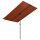 vidaXL Sonnenschirm mit Aluminium-Mast 2x1,5 m Terracotta-Rot