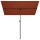 vidaXL Sonnenschirm mit Aluminium-Mast 2x1,5 m Terracotta-Rot