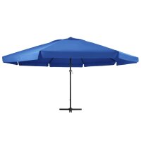 vidaXL Sonnenschirm mit Aluminium-Mast 500 cm Azurblau