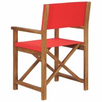 vidaXL Regiestuhl Massivholz Teak Rot