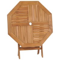 vidaXL Klappbarer Gartentisch 85x85x76 cm Teak Massivholz