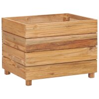 vidaXL Hochbeet 50x40x38 cm Massivholz Teak und Stahl