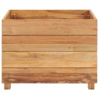 vidaXL Hochbeet 50x40x38 cm Massivholz Teak und Stahl