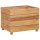 vidaXL Hochbeet 50x40x38 cm Massivholz Teak und Stahl