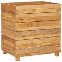 vidaXL Hochbeet 50x40x55 cm Teak Altholz und Stahl