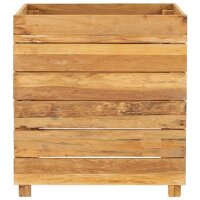 vidaXL Hochbeet 50x40x55 cm Teak Altholz und Stahl