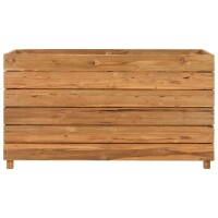 vidaXL Hochbeet 100x40x55 cm Teak Altholz und Stahl