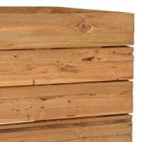 vidaXL Hochbeet 100x40x55 cm Teak Altholz und Stahl