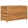 vidaXL Hochbeet 100x40x55 cm Teak Altholz und Stahl