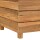 vidaXL Hochbeet 100x40x55 cm Teak Altholz und Stahl