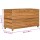 vidaXL Hochbeet 100x40x55 cm Teak Altholz und Stahl