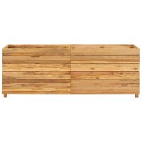 vidaXL Hochbeet 150x40x55 cm Teak Altholz und Stahl