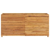 vidaXL Hochbeet 150 x 40 x 72 cm Recyceltes Teakholz und Stahl