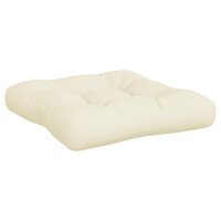 vidaXL Palettenkissen 3-tlg. Creme Stoff