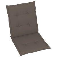 vidaXL Gartenstuhlauflagen f&uuml;r Niedriglehner 2 Stk. Taupe 100x50x3 cm