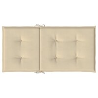 vidaXL Gartenstuhlauflagen f&uuml;r Niedriglehner 2 Stk. Beige 100x50x3 cm