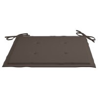 vidaXL Gartenstuhl-Kissen 4 Stk. Taupe 40x40x3 cm...