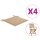 vidaXL Gartenstuhl-Kissen 4 Stk. Beige 40x40x3 cm Oxford-Gewebe