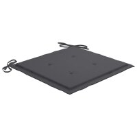 vidaXL Gartenstuhl-Kissen 2 Stk. Anthrazit 50x50x3 cm Oxford-Gewebe