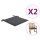 vidaXL Gartenstuhl-Kissen 2 Stk. Anthrazit 50x50x3 cm Oxford-Gewebe