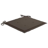 vidaXL Gartenstuhl-Kissen 2 Stk. Taupe 50x50x3 cm Oxford-Gewebe