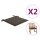 vidaXL Gartenstuhl-Kissen 2 Stk. Taupe 50x50x3 cm Oxford-Gewebe