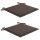 vidaXL Gartenstuhl-Kissen 2 Stk. Taupe 50x50x3 cm Oxford-Gewebe