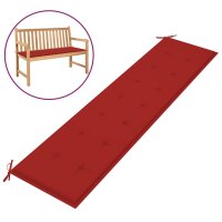 vidaXL Gartenbank-Auflage Rot 200x50x3 cm Oxford-Gewebe