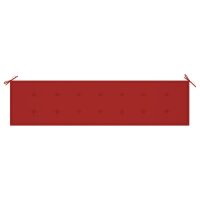 vidaXL Gartenbank-Auflage Rot 200x50x3 cm Oxford-Gewebe