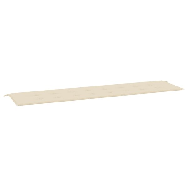 vidaXL Gartenbank-Auflage Beige 200x50x3 cm Oxford-Gewebe